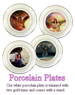 Angel Porcelain Plates